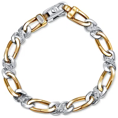 Pompeii3 Men's 14k Gold (31gram) Or Platinum (50gram) 9mm Diamond Bracelet 8.5"