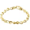 Pompeii3 Men's 14k Gold (31gram) Or Platinum (58gram) 8mm Link Bracelet 8.5" In Gold