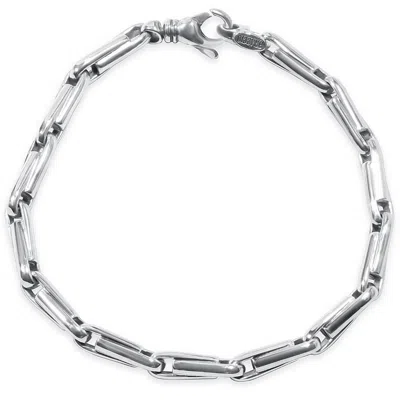 Pompeii3 Men's 14k Gold (34gram) Or Platinum (63gram) 5.5mm Link Bracelet 8.5" In Multi