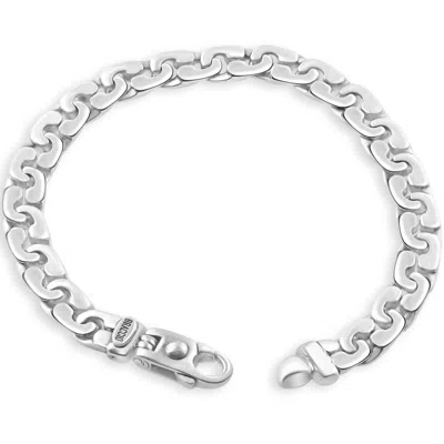 Pompeii3 Men's 14k Gold (35gram) Or Platinum (65gram) 8mm Link Bracelet 8.5" In Multi