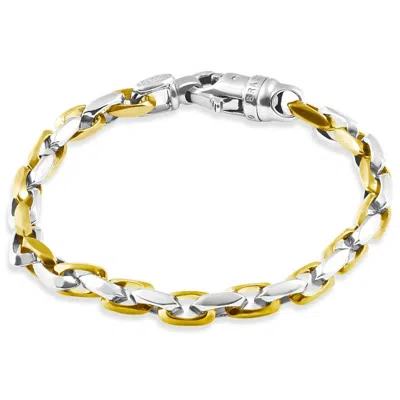 Pompeii3 Men's 14k Gold (39gram) Or Platinum (63gram) 6mm Link Bracelet 8.25"