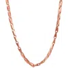 Pompeii3 Men's 14k Gold (40gram) Or Platinum (75gram) 4mm Link Chain Necklace 20" In Multi