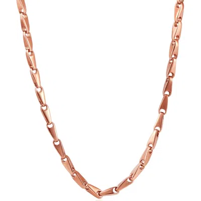Pompeii3 Men's 14k Gold (40gram) Or Platinum (75gram) 4mm Link Chain Necklace 20" In Multi