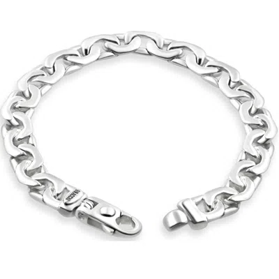 Pompeii3 Men's 14k Gold (43gram) Or Platinum (67gram) 8.5mm Link Bracelet 8.5" In Multi