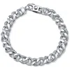 Pompeii3 Men's 14k Gold (45gram) Or Platinum (72gram) 9.5mm Diamond Bracelet 8.5" In Multi