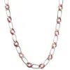 Pompeii3 Men's 14k Gold (45gram) Or Platinum (84gram) 7.5mm Link Chain Necklace 20" In Multi