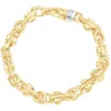 Pompeii3 Men's 14k Gold (46gram) Or Platinum (86gram) 10mm Link Bracelet 8.5" In Multi