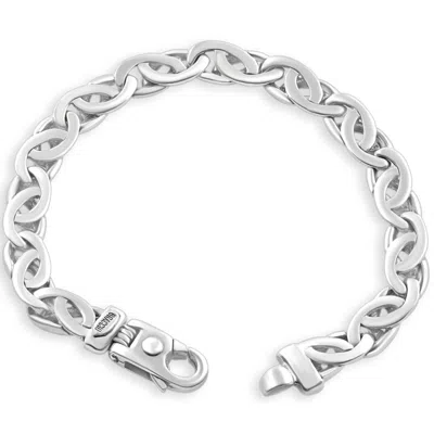Pompeii3 Men's 14k Gold (47gram) Or Platinum (73gram) 9mm Link Bracelet 8.5" In Multi