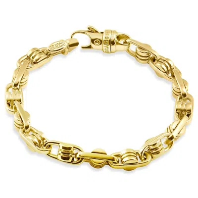 Pompeii3 Men's 14k Gold (47gram) Or Platinum (76gram) 6.5mm Link Bracelet 9" In Multi