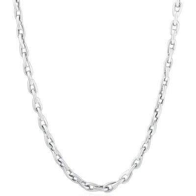 Pompeii3 Men's 14k Gold (47gram) Or Platinum (88gram) 5mm Link Chain Necklace 24" In Multi
