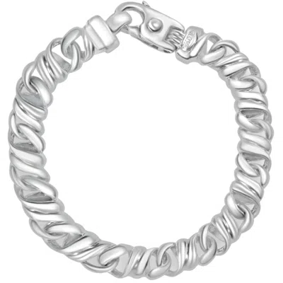 Pompeii3 Men's 14k Gold (49gram) Or Platinum (80gram) 9.5mm Link Bracelet 8.5" In Multi