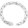 Pompeii3 Men's 14k Gold (51gram) Or Platinum (81gram) 9.5mm Link Bracelet 8.5" In Multi