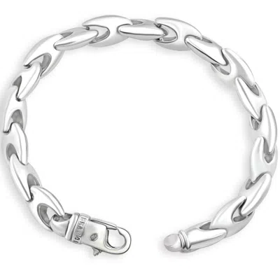 Pompeii3 Men's 14k Gold (51gram) Or Platinum (81gram) 9.5mm Link Bracelet 8.5" In Multi