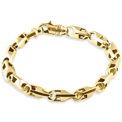 Pompeii3 Men's 14k Gold (53gram) Or Platinum (86gram) 7.5mm Link Bracelet 8.5"