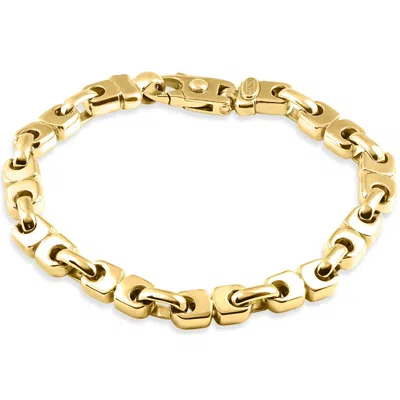 Pompeii3 Men's 14k Gold (54gram) Or Platinum (87gram) 7mm Link Bracelet 8.5" In Multi