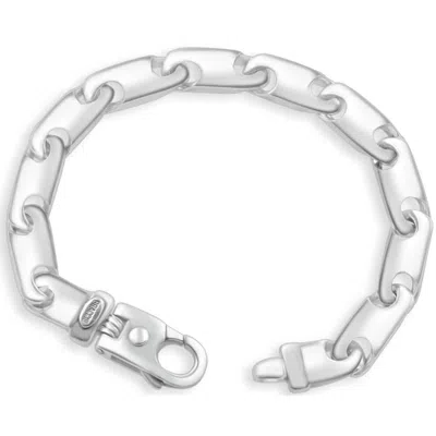 Pompeii3 Men's 14k Gold (55gram) Or Platinum (88gram) Link Bracelet 8.5" In Silver