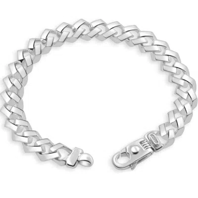 Pompeii3 Men's 14k Gold (58gram) Or Platinum (109gram) 11mm Link Bracelet 9" In Metallic