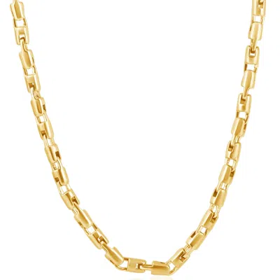 Pompeii3 Men's 14k Gold (61gram) Or Platinum (114gram) 5.5mm Link Chain Necklace 24" In Silver