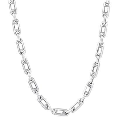 Pompeii3 Men's 14k Gold (62gram) Or Platinum (116gram) 5.5mm Link Chain Necklace 22" In Multi