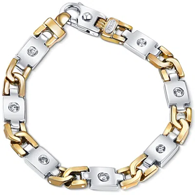 Pompeii3 Men's 14k Gold (63gram) Or Platinum (101gram) 8.5mm Diamond Bracelet 9" In Multi