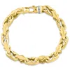 Pompeii3 Men's 14k Gold (65gram) Or Platinum (104gram) 9mm Link Bracelet 8.5" In Gold