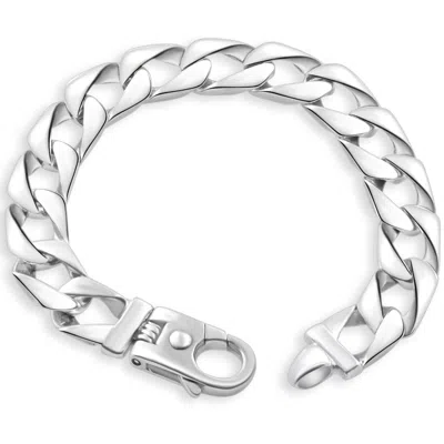 Pompeii3 Men's 14k Gold (66gram) Or Platinum (106gram) 11.5mm Link Bracelet 8.5" In Multi