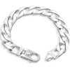 Pompeii3 Men's 14k Gold (66gram) Or Platinum (106gram) 11.5mm Link Bracelet 8.5" In Silver