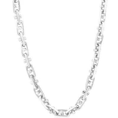 Pompeii3 Men's 14k Gold (78gram) Or Platinum (146gram) 7mm Link Chain Necklace 20" In Multi
