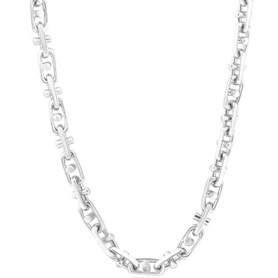 Pompeii3 Men's 14k Gold (78gram) Or Platinum (146gram) 7mm Link Chain Necklace 20" In Pink