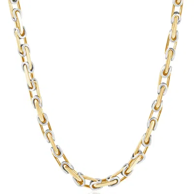 Pompeii3 Men's 14k Gold (79gram) Or Platinum (148gram) 5.5mm Link Chain Necklace 24" In Multi
