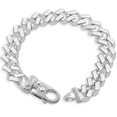 Pompeii3 Men's 14k Gold (80gram) Or Platinum (150gram) 14mm Link Bracelet 9.25" In Metallic