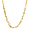 Pompeii3 Men's 14k Gold (83gram) Or Platinum (156gram) 7mm Link Chain Necklace 20" In Silver