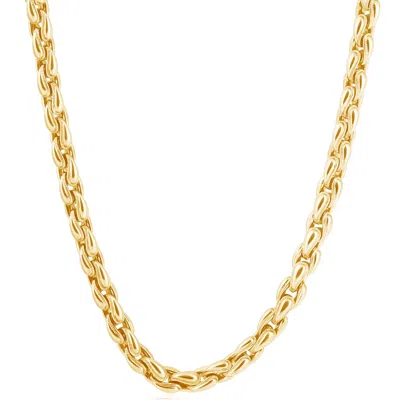Pompeii3 Men's 14k Gold (83gram) Or Platinum (156gram) 7mm Link Chain Necklace 20" In Silver