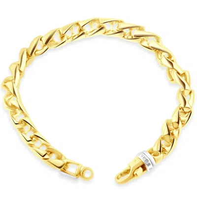 Pompeii3 Men's 14k Gold (85gram) Or Platinum (159gram) 8.5mm Diamond Chain Necklace 20" In Multi