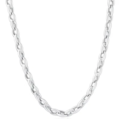 Pompeii3 Men's 14k Gold (96gram) Or Platinum (180gram) 6.5mm Link Chain Necklace 24" In Multi