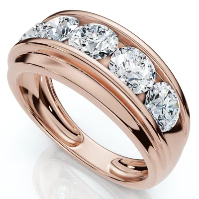 Pompeii3 Men's 2ct Diamond Accented Wedding Anniversary Ring 14k Gold Lab Grown Fg/vs