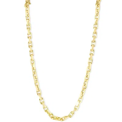 Pompeii3 Men's (46g) Solid 14k Yellow Gold 4.5mm Flexible Link 22 " Necklace In Pattern