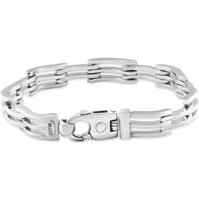 Pompeii3 Men's 56 Gram Solid Silver Brracelet 8.5" Size: Large In Metallic