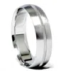 Pompeii3 Men 6mm Gold Comfort Fit Satin Wedding Band New Ring Size Selectable In Multi