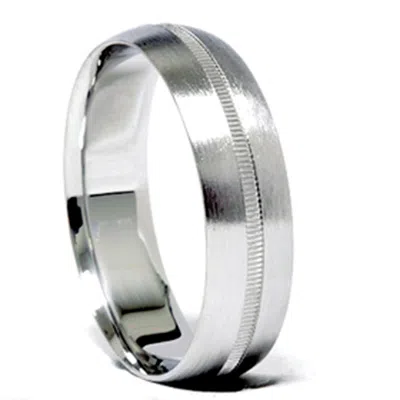 Pompeii3 Men 6mm Gold Comfort Fit Satin Wedding Band New Ring Size Selectable In Multi