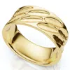 Pompeii3 Men's 8mm Wide Band Flat Wedding Ring In 14k Gold Or Platinum In Gold