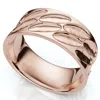 Pompeii3 Men's 8mm Wide Band Flat Wedding Ring In 14k Gold Or Platinum In Pink