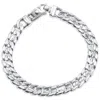Pompeii3 Men's Classic Cuban Link 14k Gold (50gram) Or Platinum (80gram) 8mm Bracelet 8.5" In Silver