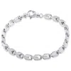 Pompeii3 Men's Classic Solid Seed 14k Gold (29grams) Or Platinum (47gram) 4mm Bracelet 8" In Multi