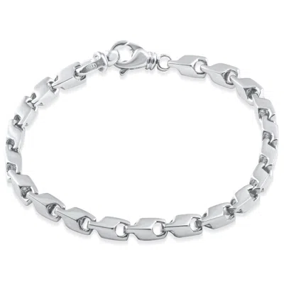 Pompeii3 Men's Classic Solid Seed 14k Gold (29grams) Or Platinum (47gram) 4mm Bracelet 8" In Multi