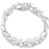 Pompeii3 Men's Cuban 14k Gold (208gram) Or Platinum (335gram) 16.5mm Link Bracelet 9.5" In Silver