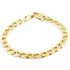 Pompeii3 Men's Cuban 14k Gold (32gram) Or Platinum (52gram) 8mm Link Bracelet 8.25" In Gold