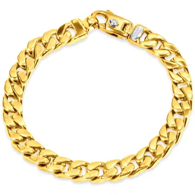 Pompeii3 Men's Cuban 14k Gold (47gram) Or Platinum (77gram) 8.5mm Link Bracelet 8.5"
