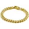 Pompeii3 Men's Cuban 14k Gold (76gram) Or Platinum (122gram) 9.5mm Link Bracelet 9" In Multi