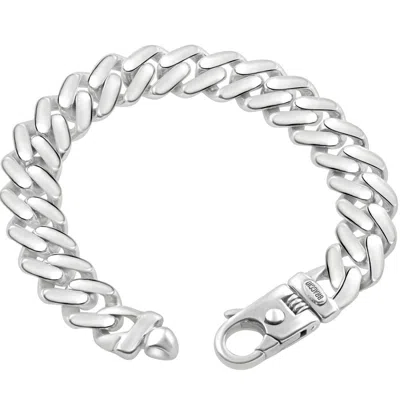 Pompeii3 Men's Cuban 14k Gold (78gram) Or Platinum (146gram) 13.5mm Link Bracelet 8.75" In Silver